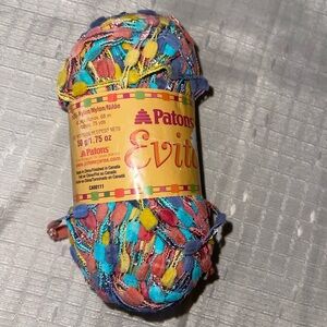 1 Skein Discontinued Patons Evita Multicolor Yarn Color Paradise
